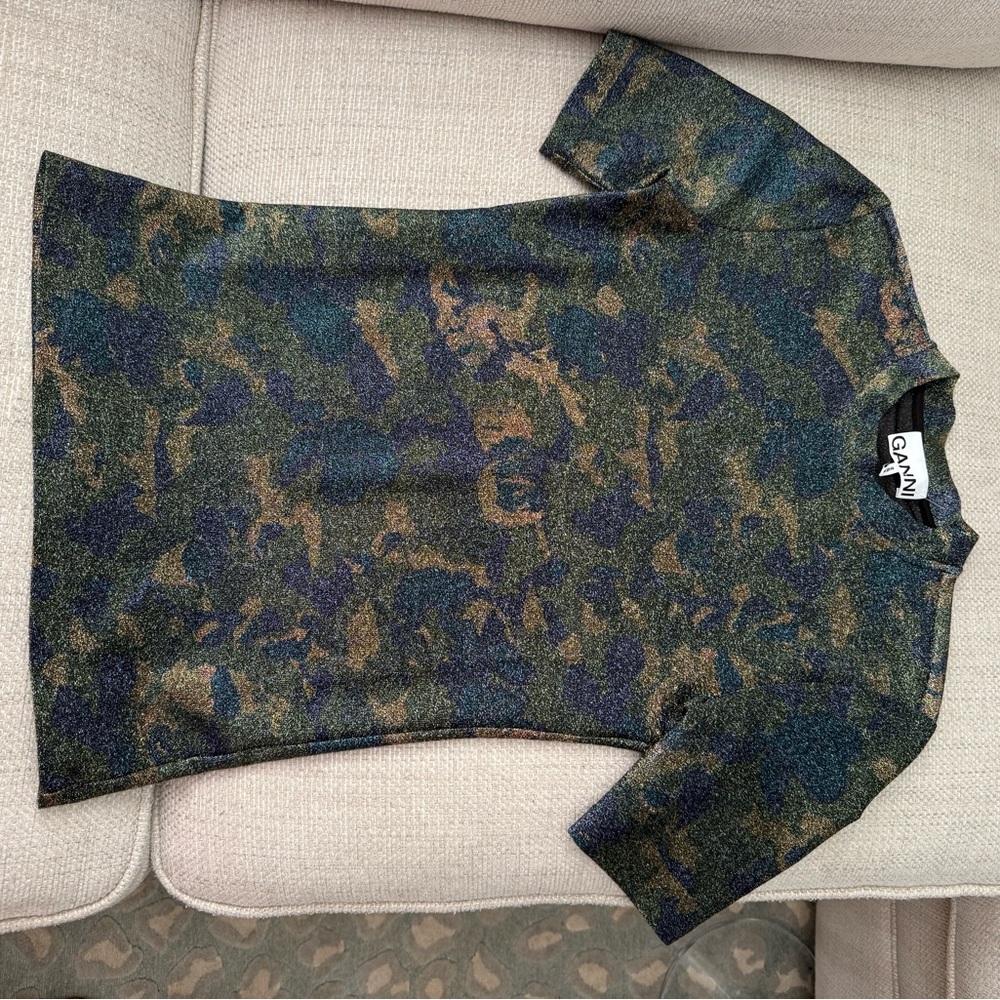 Ganni printed crew neck tee - Picture 4 of 7